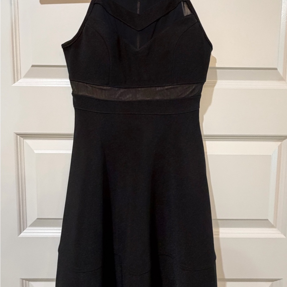 Honey and Rosie Black Sleeveless Fit-and-Flare Mini Dress